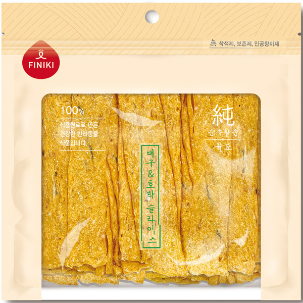 피니키 - 순 육포 대구&호박 슬라이스 80g 피니키 - 순 육포 대구&호박 슬라이스 80g