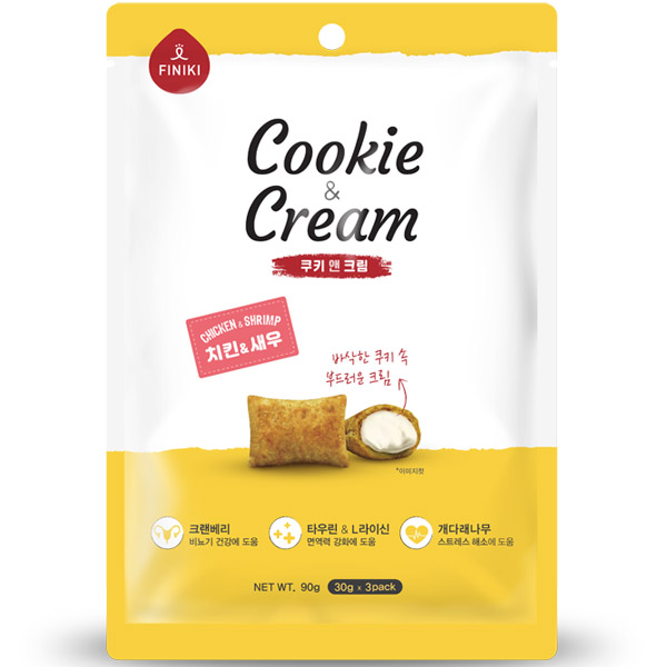 피니키 - 쿠키앤크림 치킨&새우 90g 피니키 - 쿠키앤크림 치킨&새우 90g
