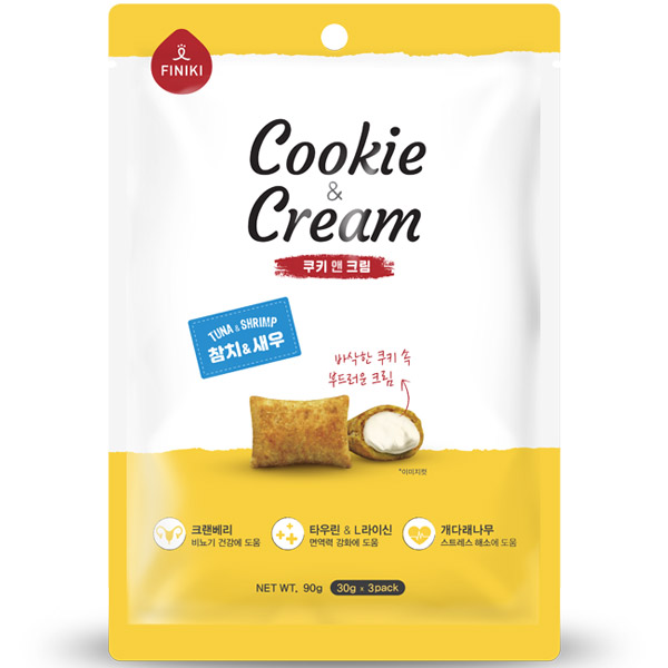피니키 - 쿠키앤크림 참치&새우 90g 피니키 - 쿠키앤크림 참치&새우 90g